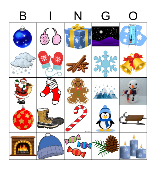 Winter  Bingo Card