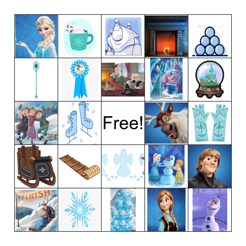 frozen bingo game