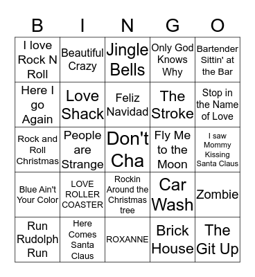 Let's Get Ready to BINGO Card