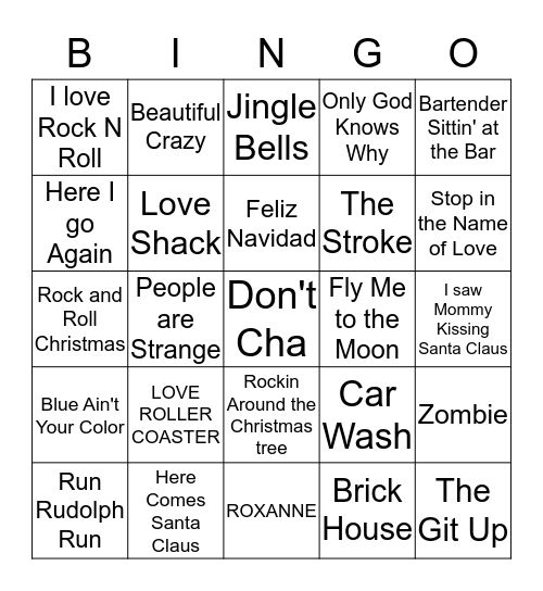 Let's Get Ready to BINGO Card