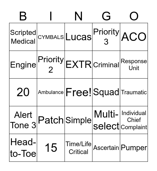 Communications Bingo  Bingo Card