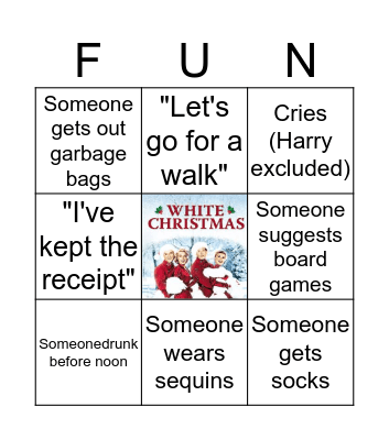 Christmas Bingo! Bingo Card