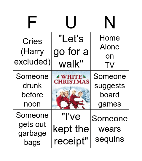 Christmas Bingo! Bingo Card