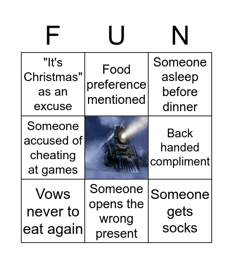 Christmas Bingo! Bingo Card