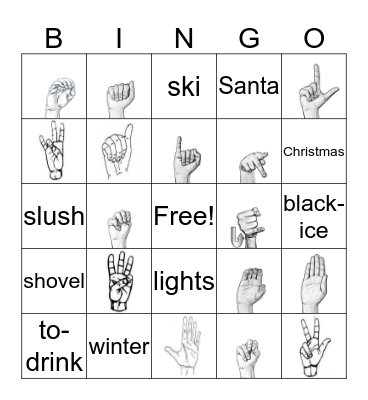 ASL Bingo Card