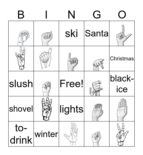 ASL Bingo Card