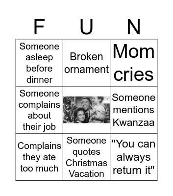 Christmas Bingo! Bingo Card