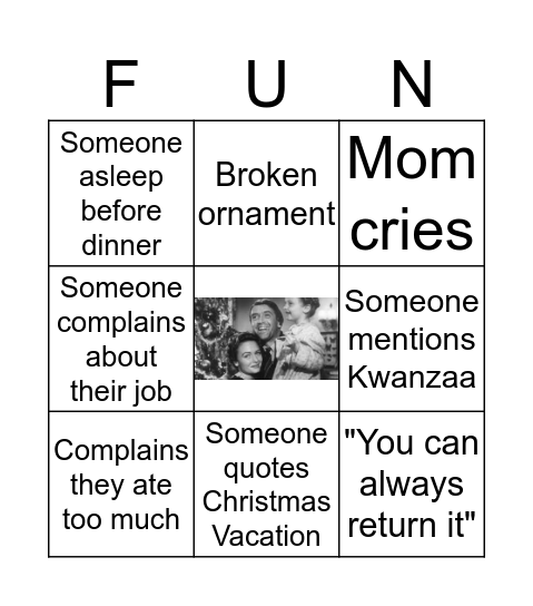 Christmas Bingo! Bingo Card