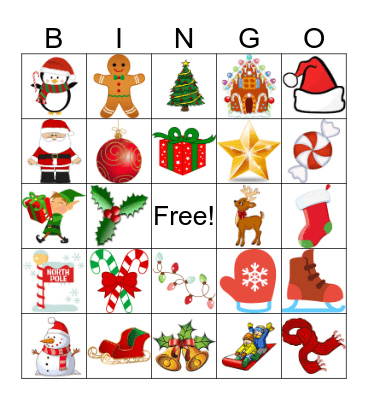 Holiday Bingo Card