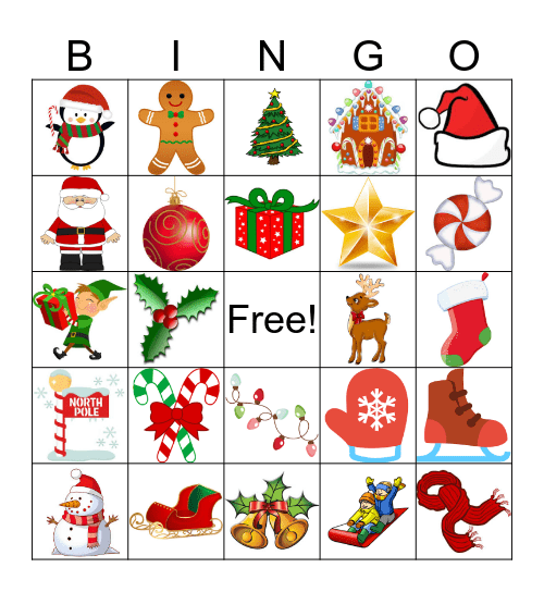 Holiday Bingo Card