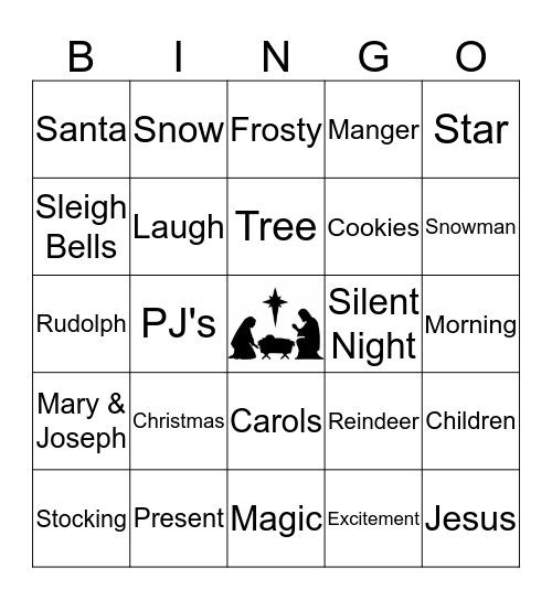 Christmas Bingo Card