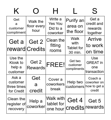 GREAT BINGO Card