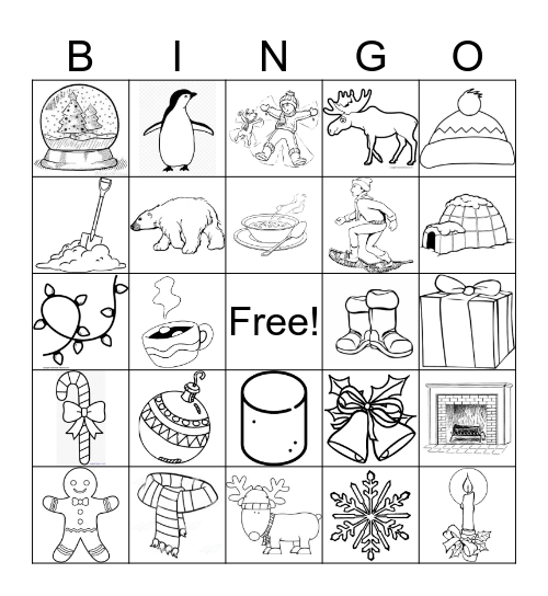 Winter Bingo Card