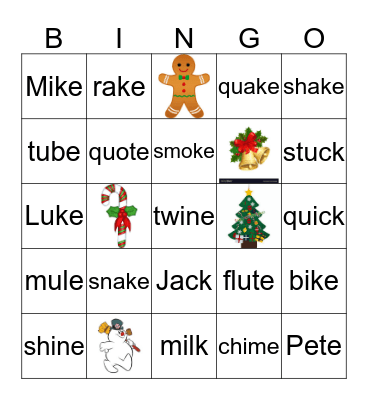 Merry Bingo Card