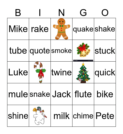 Merry Bingo Card