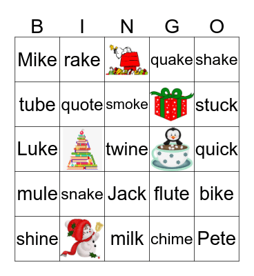 Merry Bingo Card