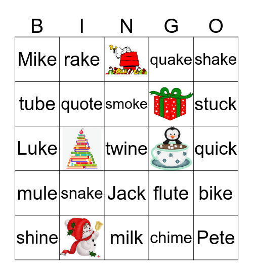 Merry Bingo Card