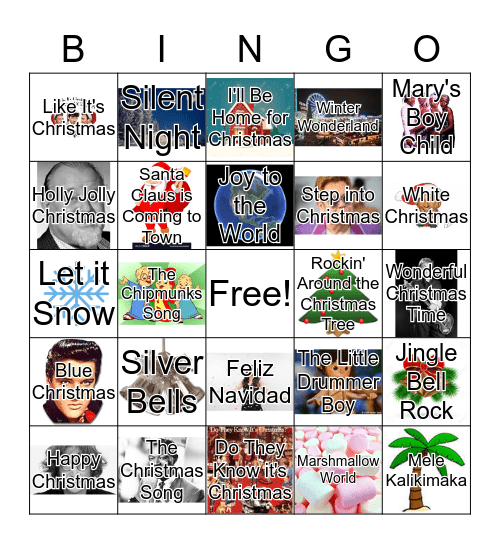 Holiday Bingo Card