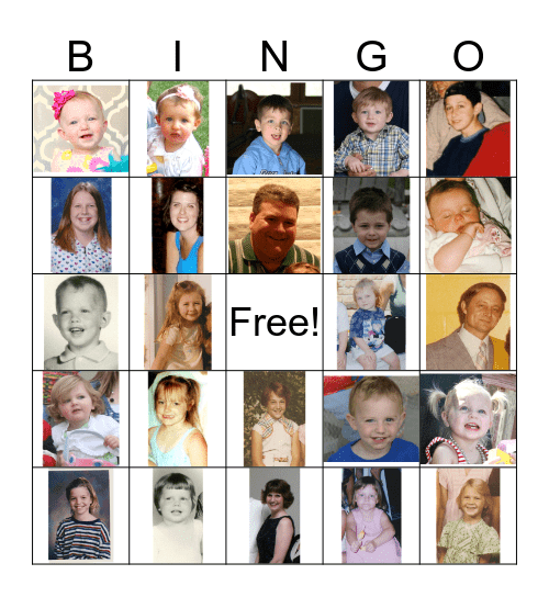 Mendick Family Bingo Card