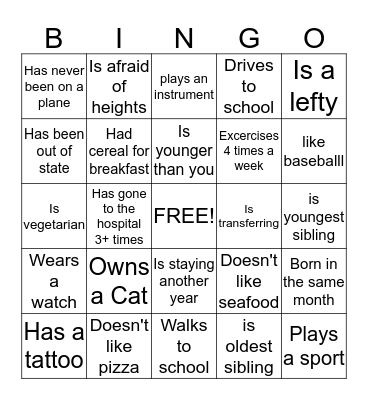 IDEAS BINGO Card