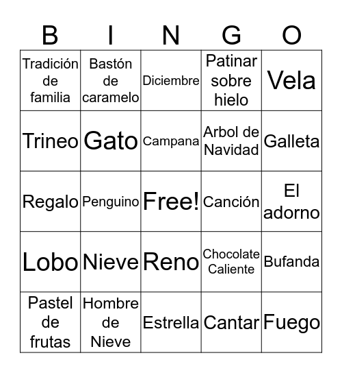 Olaf's Frozen Adventure Bingo Card