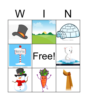 Winter Bingo Card