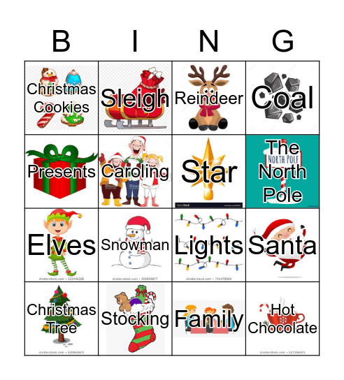 CHRISTMAS  Bingo Card