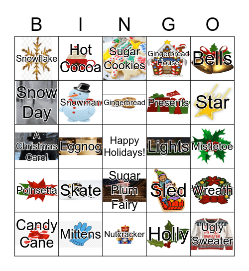 Holiday Bingo Card