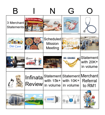 Citizens Bank Merchant Services {Get Bingo for Lunch!} Bingo Card
