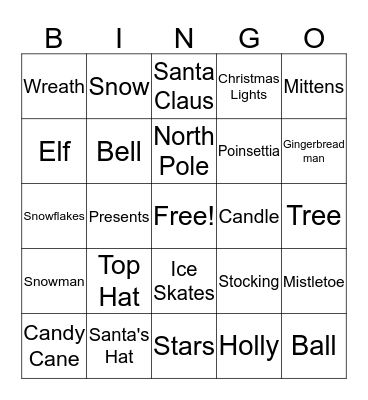 Christmas Bingo Card