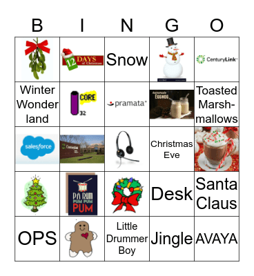 WIN Holiday Bingo Card