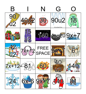 Winter Bingo Card