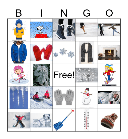 Winter Bingo Card