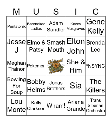 Ya' Filthy Animals Bingo Card