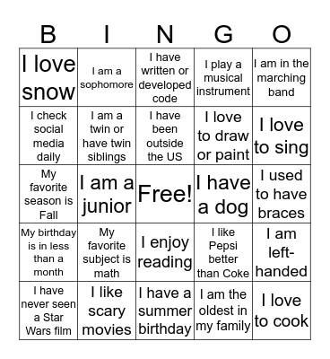 CIQS DAY Bingo Card