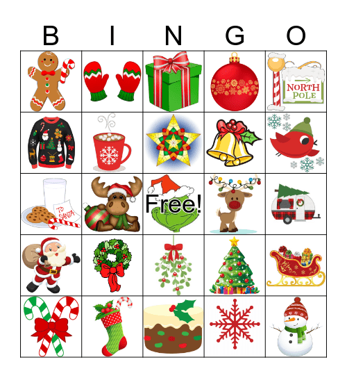 CHRISTMAS CABIN Bingo Card