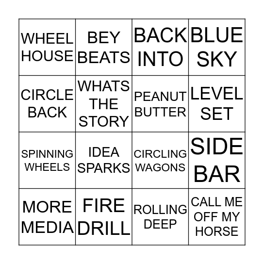 STRATEGYYYY BANGO Bingo Card