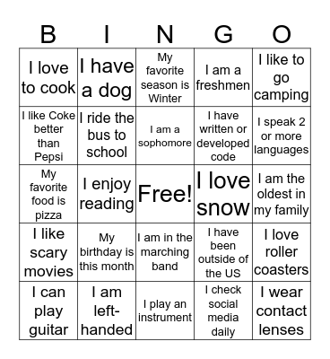 CIQS DAY Bingo Card
