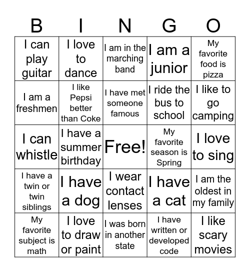 CIQS DAY Bingo Card