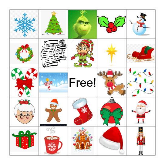 Christmas Bingo Card