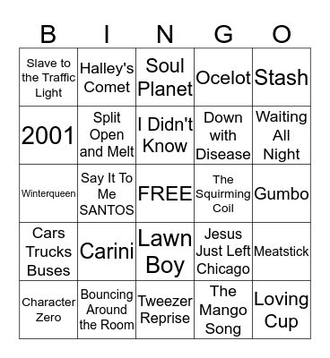 Tricia's Blast Off Bingo - NYE in NYC Edition Bingo Card