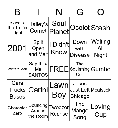 Tricia's Blast Off Bingo - NYE in NYC Edition Bingo Card