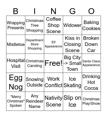 Hallmark Bingo 2019 Bingo Card
