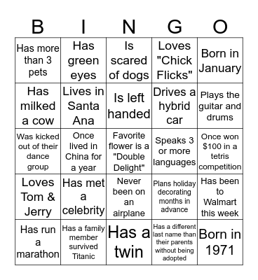 Boundary Devices Holiday Party Bingo Card