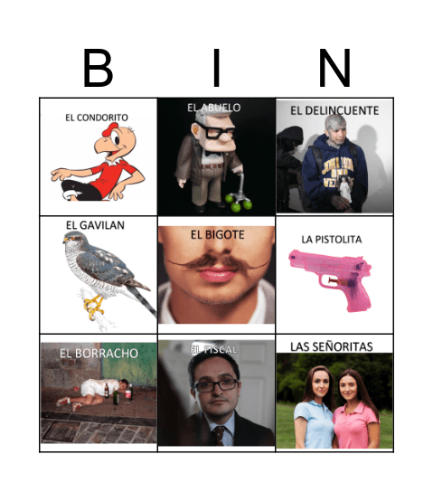 Loteria Casa Maria Isabel Bingo Card