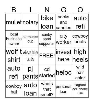 Bingo Card