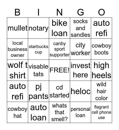 Bingo Card