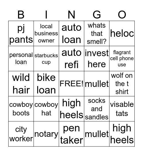Bingo Card