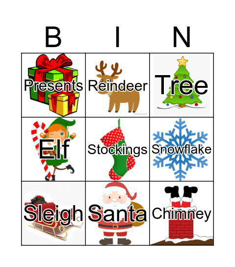 Christmas Bingo Card