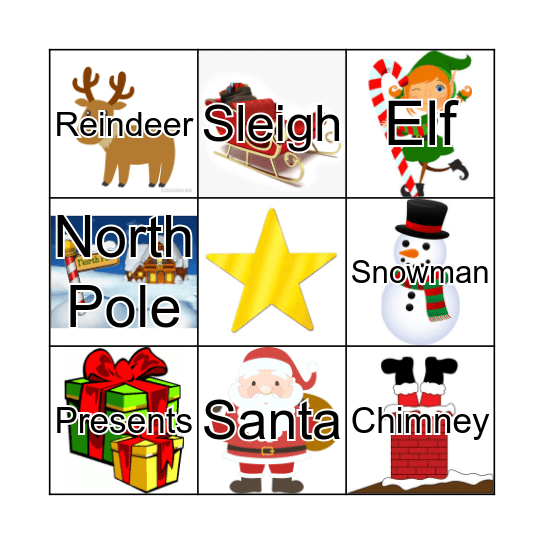 Christmas Bingo Card